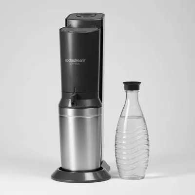 Produktbild von SodaStream Wassersprudler Crystal Vorteilspack inkl. Flasche und Quick-Connect Zylinder, Schwarz