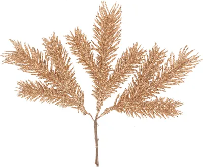 Productafbeelding van Glitterende kersttakken, tafeldecoratie, 3 stuks, roze goud, 117 cm