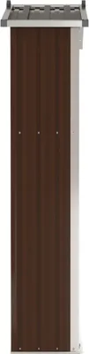 Obrázok produktu pre Záhradná kôlňa hnedá 116x45x175 cm pozinkovaná oceľ
