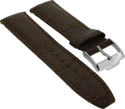 Produktbild von Jacques Lemans | Uhrenarmband Leder 20mm braun Krokoprägung 1-1845