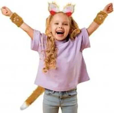Immagine prodotto di Set di costumi da volpe fascia per capelli coda bracciali