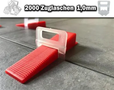 Zdjęcie produktu dla 2000 zaczepów 1,0 mm – system poziomowania płytek KACHEL GOTT®