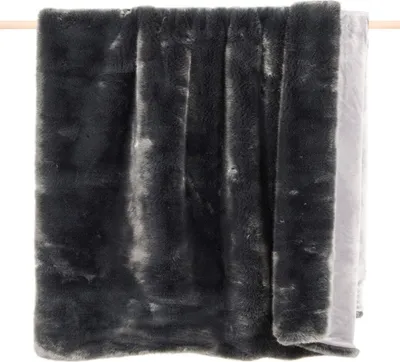 Produktbild von Pad Decke SHERIDAN Felldecke Grau Kuscheldecke Wohndecke 140x190 Kunstfell