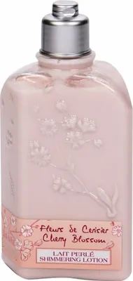 Obrázek produktu pro L'Occitane Cherry Blossom Shimmering Lotion, Pleťová voda, Ženy, Hydratační, Změkčující, Univerzální, 250 ml, Láhev