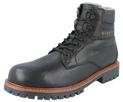 Produktbild von BUGATTI Herren Winterstiefel gefüttert schwarz Glattleder - Größe: 42