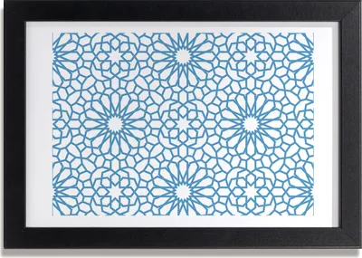 Produktbild von Bild 30x20 MDF-Rahmen, Wandkunst orientalisches Muster