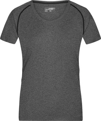 Produktbild von Funktions-Shirt für Fitness und Sport black-melange/black, Gr. M