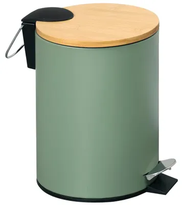 Productafbeelding van KESPER Kosmetische container, afvalbak, bamboe, groen, 3 liter, 9016713