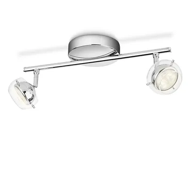 Produktbild von Philips myLiving Spot 532221116, Nicht austauschbare(s) Leuchtmittel, 2 Glühbirne(n), LED, 2700 K, 220-240 V, Chrom