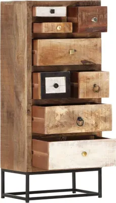 Produktbild von vidaXL Highboard mit Schubladen 45x30x105 cm Altholz Massiv