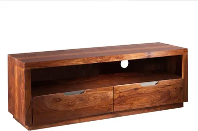 Image de MASSIVMOEBEL24 | Meuble TV 140x45 Palissandre laqué Noisette DUKE #122