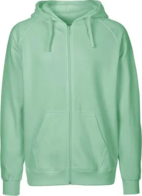 Produktbild von Neutral O63301 | Herren Zip Hoodie Kaputzenjacke / 100% Fairtrade-Baumwolle - Farbe: Dusty Mint - Größe: 3XL