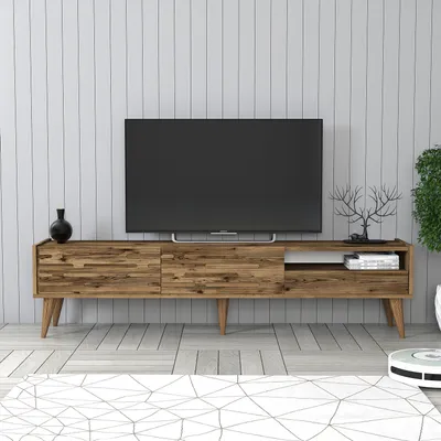 Image de Skye Decor, Meuble TV - Bipemu 4 (blanc + noir)