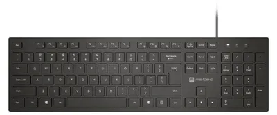 Produktbild von Natec Herring US Multimedia Slim Tastatur Schwarz