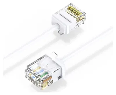 Produktbild von Elfcam - Cat 6 Slim Netzwerkkabel Ethernet RJ45 20m (Weiß) – 32AWG Ultradünn, LAN/WAN-Netzwerk, Hochgeschwindigkeit, Platzsparend – Ideal für PC, Router, Switch, Internetbox