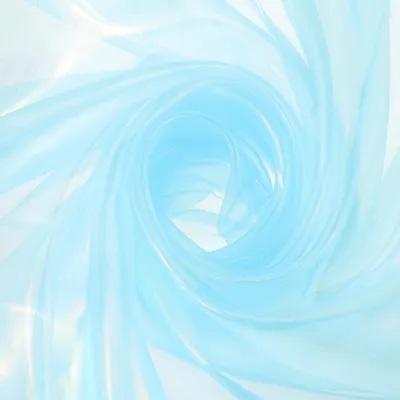 Organzastoff, 1,8 m x 150 cm, Laserblau, Polyester