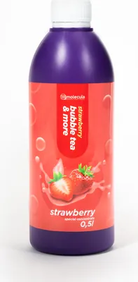 Produktbild von SIRUP FÜR BUBBLE TEA 0,5 l KONZENTRAT-SAFT-Erdbeere