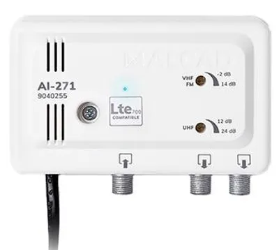 Obrázek produktu pro ALCAD AI-271 zesilovač, VHF/UHF, 2 výstupy, 102 dBµV