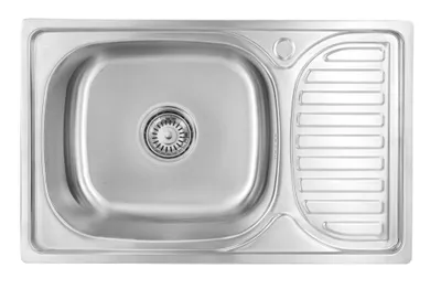 Produktbild von Proaja- 66x42cm kleine Küchenspüle Edelstahl 304 0,8 eckig 1 Becken,Einbauspüle,Spüle Küche Abtropffläche