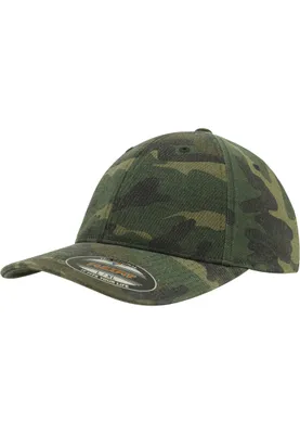 Produktbild von FLEXFIT 6977CA | Garmet Washed Camo Cap - Farbe: Green Camo - Größe: L/XL