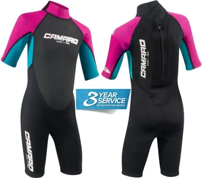 Image de CAMARO Juniors Flex Shorty REVO Girl 3/2mm Youth Enfants Combinaison de Natation - Taille : 10 (141-147)