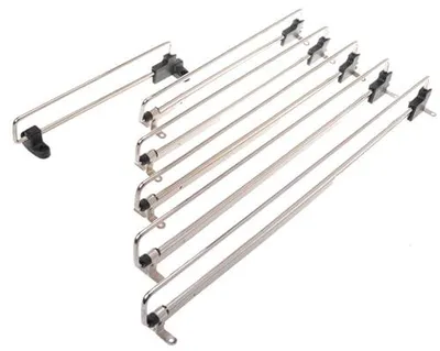 Immagine prodotto di Aqbau®: Porta abiti estensibile da 35 cm. Porta abiti estensibile per armadio, appendiabiti estensibile, aste per appendiabiti, porta appendiabiti in metallo per armadio