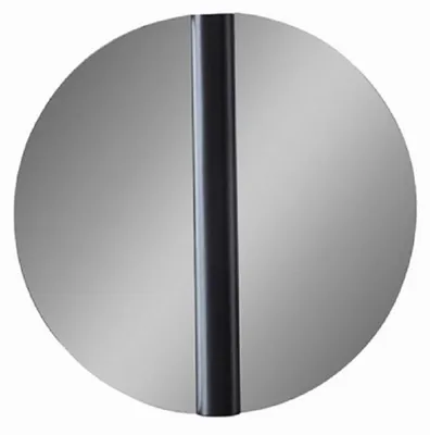 Productafbeelding van Wandspiegel, modern, rond, luxe design, zwart, groot, metaal
