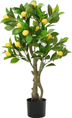 Obrázek produktu pro Umělý citronovník 234 listů 90 cm zelený