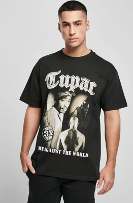 Produktbild von Mister Tee T-Shirt Tupac MATW Sepia Oversize Tee Black-XS