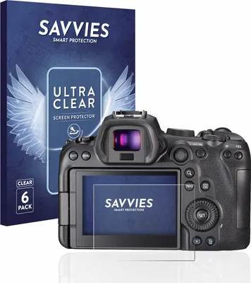 Produktbild von 6x Für Canon EOS R6 Schutzfolie Savvies Displayschutz Display Schutz Folie Klar Transparent