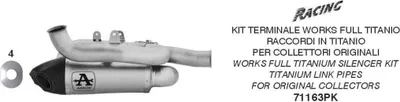 Immagine prodotto di Marmitta Slip-on Arrow Works titanio per Ducati Panigale V4