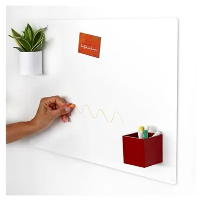 Produktbild von Magnettafel - Magnetische Kreidetafel in Rauem Weiß - 56x38 cm