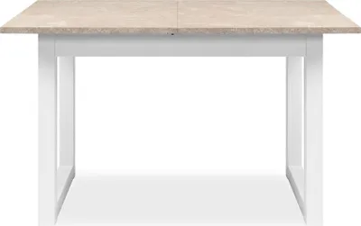 Produktbild von Esstisch Houston | Ausziehtisch | Sandstein / Weiß | 160-200 x 75 x 90 cm