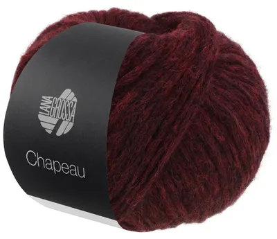 Produktbild von Lana Grossa CHAPEAU 50 g Watteweiches voluminöses Schlauchgarn 110 m Farbe 014 - Burgund