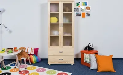 Produktbild von Schrank Kiefer natur 80 cm breit