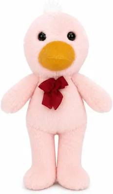 Produktbild von Ente Kuscheltier mit Schleife 32 cm Rosa Plüschtier Stofftier Niedliche Ente Geschenk für Kinder