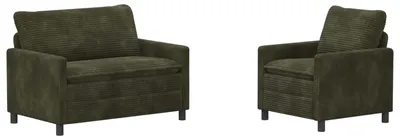 Produktbild von vidaXL Sofa Set 2 pcs Grün Polyester