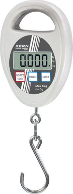 Produktbild von KERN Hängewaage HDB 5K5N Wägebereich 5 kg Ablesbarkeit 5 g Hold-Funktion Waage