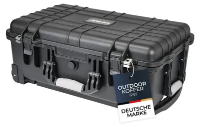 Produktbild von HMF ODK400 Outdoor-Trolley, Fotokoffer mit Rasterschaumstoff, 56 x 34,5 x 23 cm