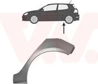 Produktbild von VAN WEZEL Seitenwand Reparaturblech für VW GOLF VI (5K1) GOLF VI Van (5K1)