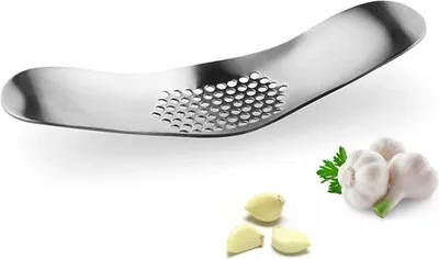 Obrázek produktu pro Go Go Gadget – Lis na česnek – Kuchyňské náčiní – Nástroj na česnek – Nerezová ocel