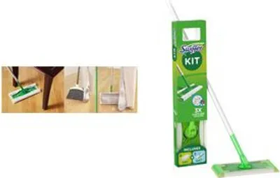 Immagine prodotto di Swiffer Boden Starterset (Bodenstab + 8 Trockentücher + 3 Wet Wischtücher) (Hängevorrichtung)