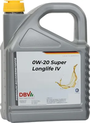 Produktbild von DBV 0W-20 Super Longlife IV 508.00/509.00 2 x 5-Liter-Kanister