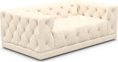 Produktbild von Strukturstoff 2-Sitzer Couch Meliva Creme