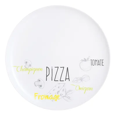 Zdjęcie produktu dla Luminarc Friends Time, Naczynie do pizzy, Okrągły, Ceramika, Biały, 32 cm