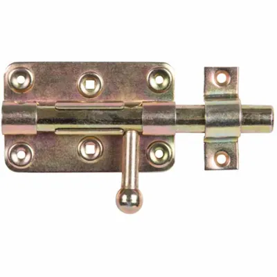 Produktbild von ALBERTS Bolzen-Schlossriegel,m.befest.Schlaufe,disp.,Platte LxB 99x68 mm,Ges.-L140mm