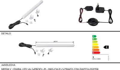 Produktbild von Beleuchtungsset EMIRA A4MDLEDVA