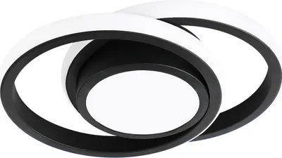 Produktbild von LED Deckenleuchte Schwarz Runde 24W Natürliches Weiß 4000K Deckenlampe Lampen Für Schlafzimmer, Küche, Flur, Gang, Restaurant Durchmesser 30 CM