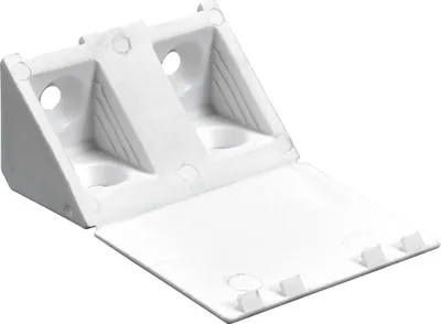 Produktbild von Universal-Eckverbinder H 20 x B 43 x T 20 mm, weiß, 4 Stück