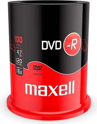 Immagine prodotto di Maxell MX275611 Maxell DVD-R 4.7GB_120min 16x speed, Cakebox 100